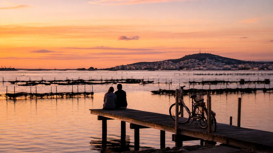 Ambiance romantique inspirée de la lagune de Thau près de Sète
