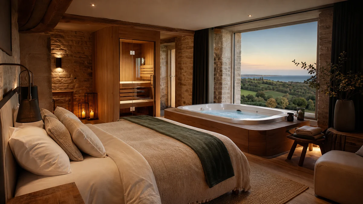 Illustration du guide Top 9 des loverooms avec spa ou jacuzzi en Normandie