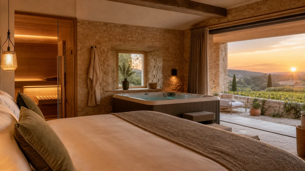 Illustration du guide Top 14 des loverooms avec spa ou jacuzzi en Occitanie