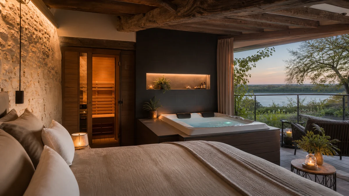 Illustration du guide Top 8 des loverooms avec spa ou jacuzzi en Pays de la Loire