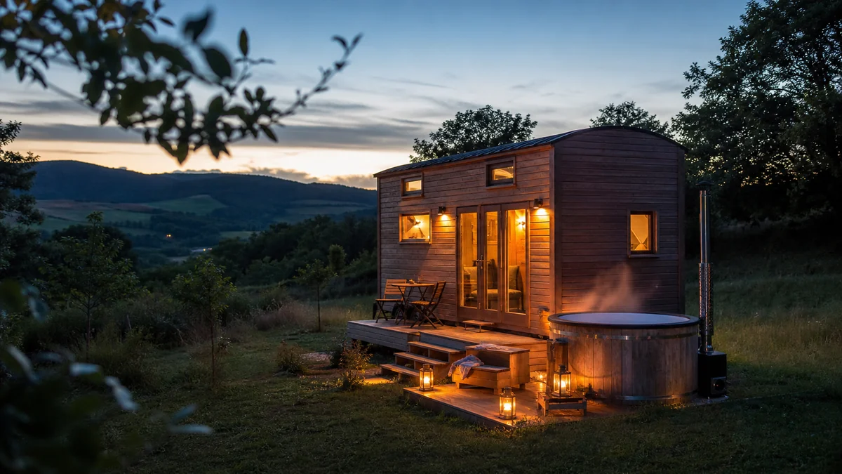Illustration du guide Top 8 des tiny houses avec spa ou jacuzzi en France