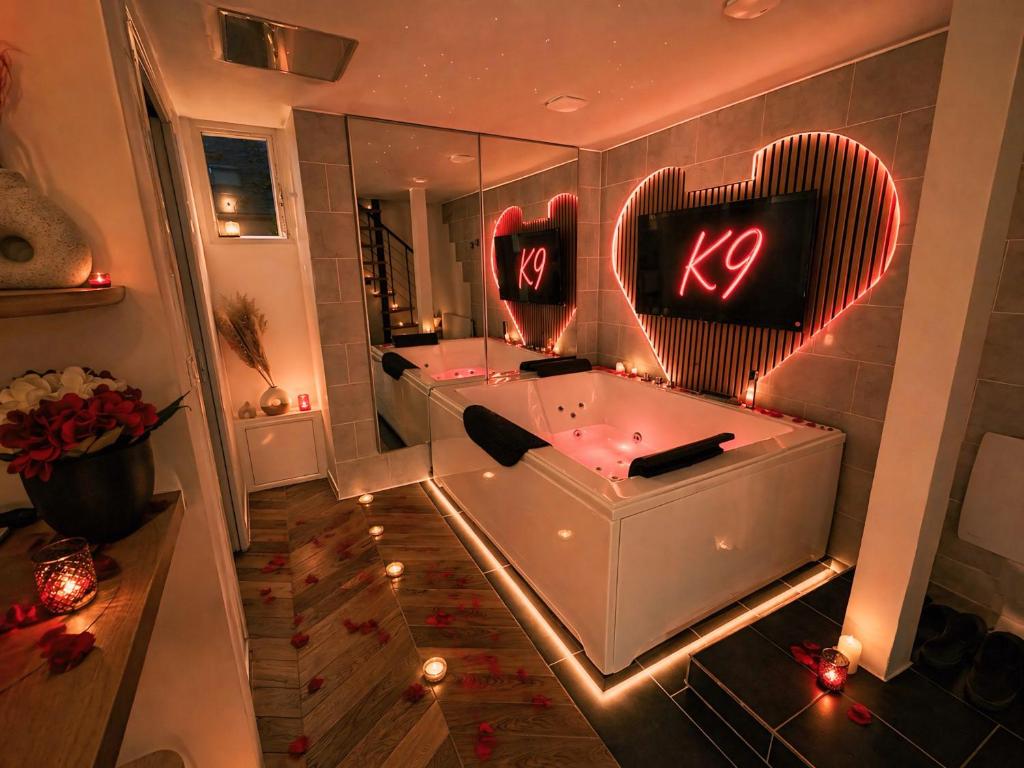 K9 Love Room - Jacuzzi Privatif & Miroir au plafond à Seine-et-Marne, Île-de-France
