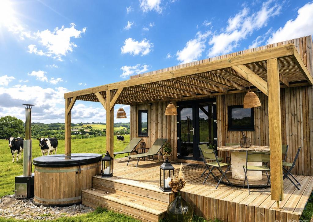 L'instant bucolique tiny house avec bain nordique en option en Thiérache
