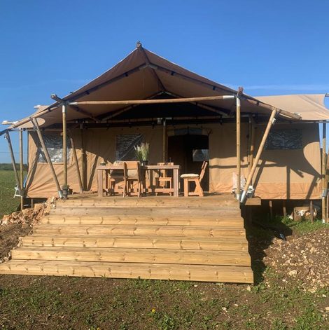 Tente Ashanti luxe Safaritent in de Dordogne en Dordogne avec spa privatif