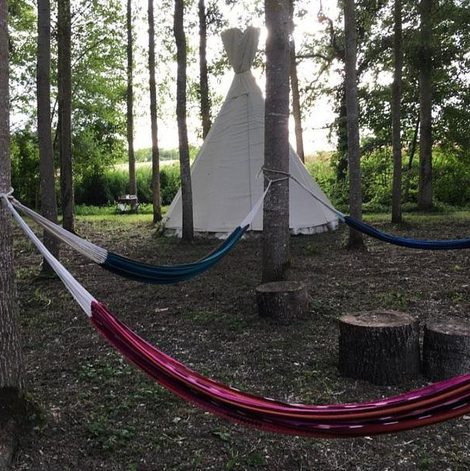 Tipi Au Chat qui Pêche dans le Loir-et-Cher avec terrasse