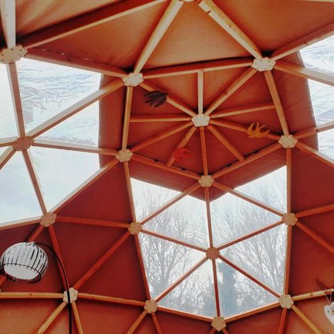 Dôme bulle d'amour à 500 m de la plage en Ille-et-Vilaine avec terrasse