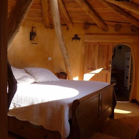 Maison de hobbit Cabanes Hobbit de Samsaget en Dordogne avec spa privatif