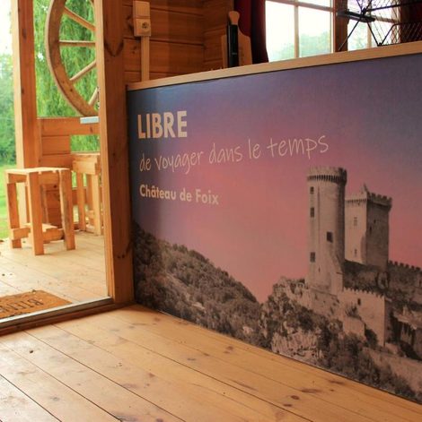 Gîte insolite Chalet Ariégeois en Ariège avec terrasse