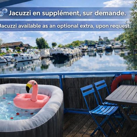 Cabane sur l'eau Cottage flottant Premium Spa privé en supplément Port en Côte-d’Or avec terrasse