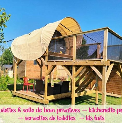 Tente Domaine Le Jardin de Séraphine en Seine-Maritime avec spa privatif