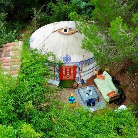 Yourte Gite Yourte Nature dans les Pyrénées-Orientales avec piscine