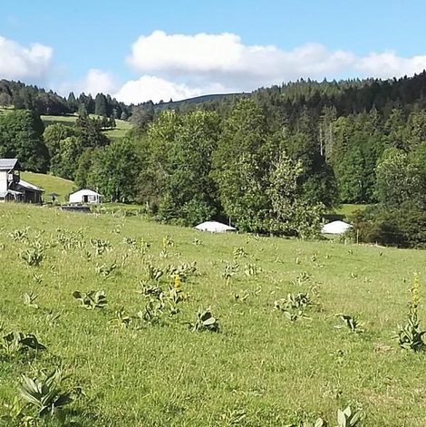 Tente La Petite Échelle dans le Doubs avec terrasse
