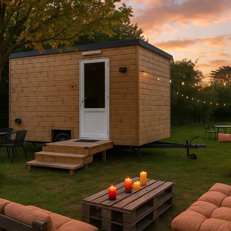 Tiny house La Tiny Roulotte en Loire-Atlantique avec terrasse