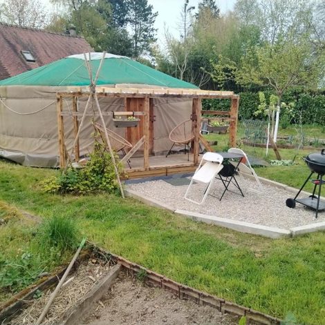 Yourte La yourte au cœur de la Normandie en Seine-Maritime avec terrasse