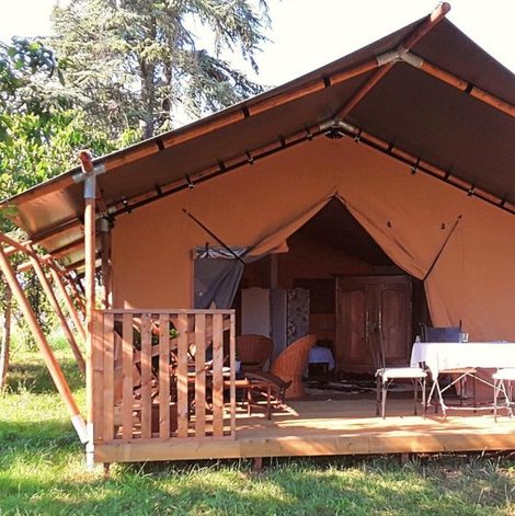 Tente Le Lodge de Loge & Broc en Maine-et-Loire avec terrasse