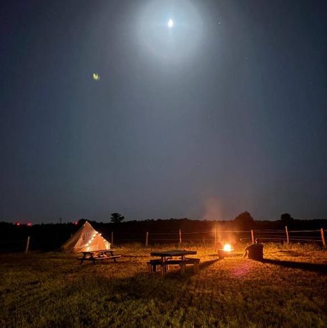 Tipi Le Nid des Prairies dans le Calvados avec spa privatif