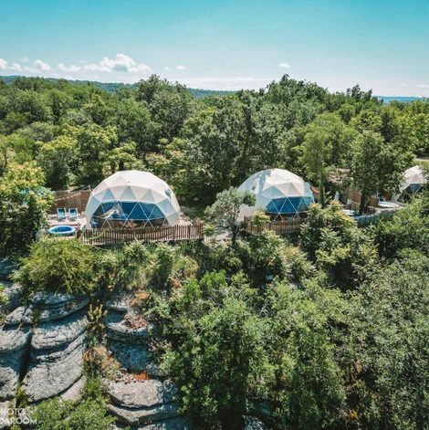 Dôme Les Dômes des Gorges en Ardèche avec spa privatif