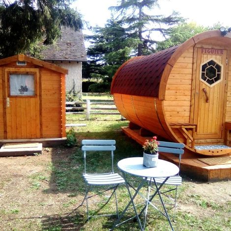 Tonneau Les Tonneaux de l'Eure dans l’Eure avec terrasse
