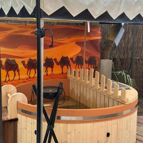 Tente Lodge SAHARA dans le Pas-de-Calais avec terrasse