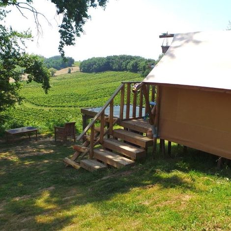 Tente Love Horizon en Gironde avec terrasse