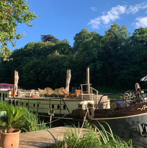 Bateau Péniche Wakaï - Chambres d'hôtes dans le Lot-et-Garonne avec terrasse