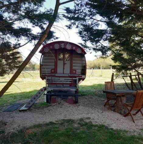 Roulotte irlandaise Polly en Saône-et-Loire
