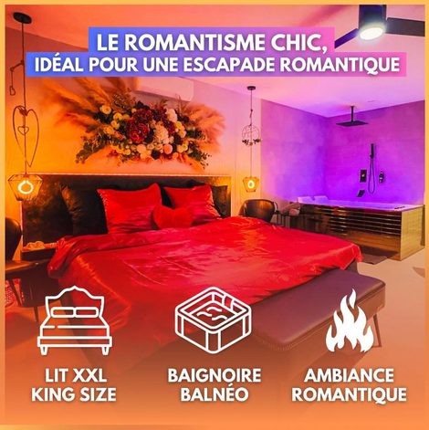 Loveroom SERENITY Suite - Love room Bonheur dans le Rhône avec spa privatif