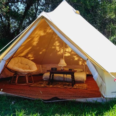 Tente double dans les Pyrénées-Atlantiques avec spa privatif