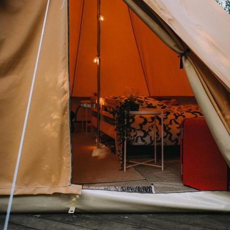 Tente Indiana Pins - La Téouleyre dans les Landes avec terrasse