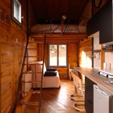 Tiny House LA TITITINY en Haute-Loire avec spa privatif