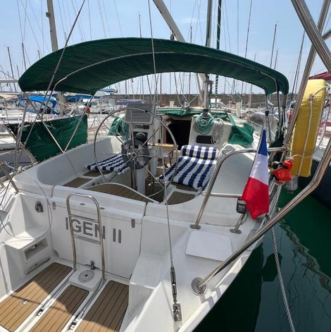 Bateau Voilier 36 pieds à Sète au Môle Saint dans l’Hérault avec vue mer