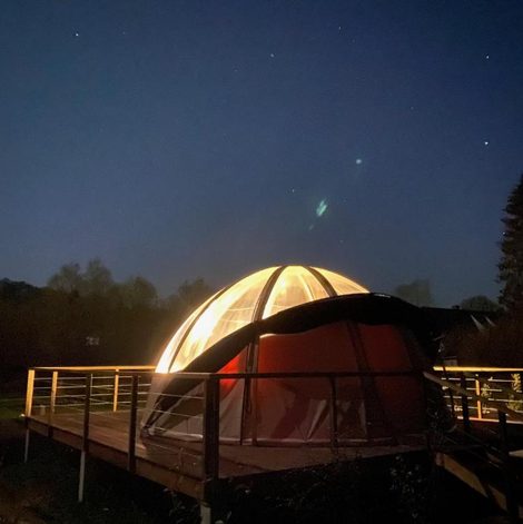 Dôme Wigwam Bel'Etoile en Seine-Maritime avec terrasse